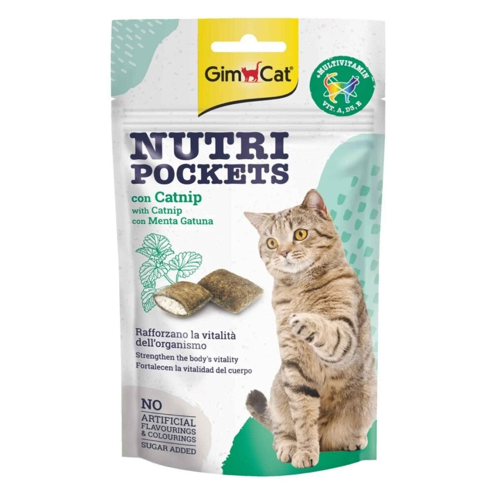Gimcat Nutripockets Catnipli Multivitamin İçerikli Kedi Ödül Maması 60 GR | SRC: Barcode: 4002064400723